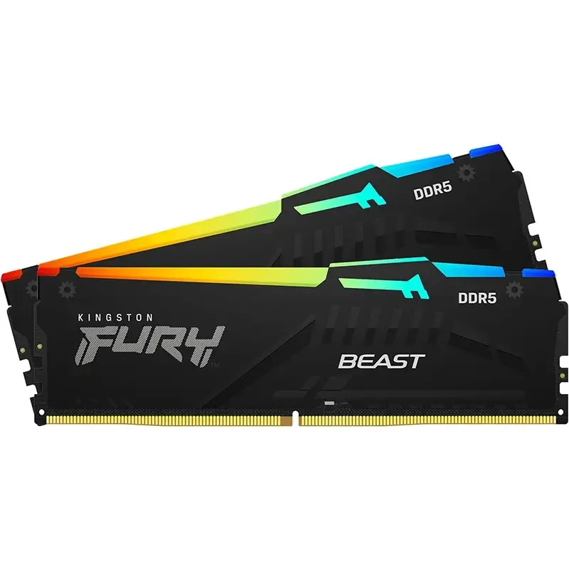 RAM Memorija Kingston Fury Beast RGB 64GB (2x32GB) 5600MHz RAM Memorija Kingston Fury Beast RGB 64GB (2x32GB) 5600MHz