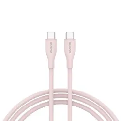 Canyon kabal CC60SC10 USB-C - USB-C 60W 1m silikon, roze, CNS-CC60SC10PS