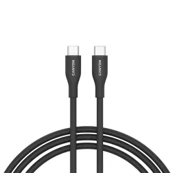 Canyon kabal CC60SC10 USB-C - USB-C 60W 1m silikon, crni, CNS-CC60SC10B