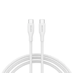 Canyon kabal CC60SC10 USB-C - USB-C 60W 1m silikon, bijeli, CNS-CC60SC10W