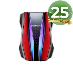 ADATA externi 1TB HD770G crveni RGB, USB 3.2