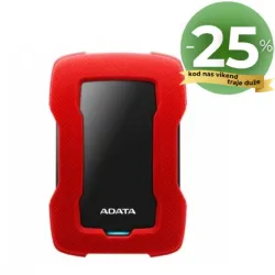 ADATA externi 1TB HD330 Durable lite, USB 3.2 crno-crveni